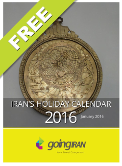 PDF Iran’s holidays