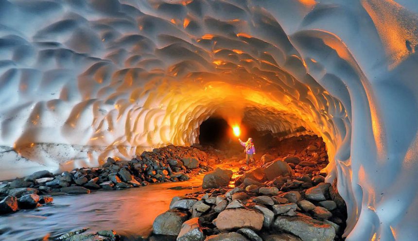 THE EVER-FROZEN AZNA SNOW TUNNEL