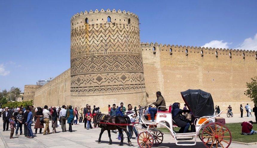 ARG-E KARIM KHAN ZAND, the Medieval Fortress Residence of the Great Karim Khan in Shiraz, Iran.