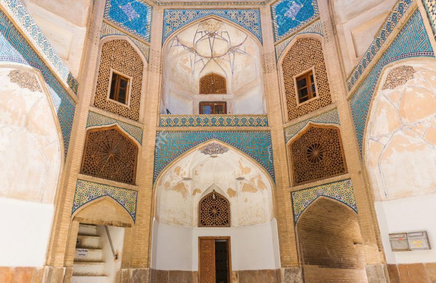 Chahar Bagh School, the Turquoise Pearl of Isfahan, Iran