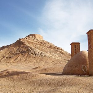 The Sacred Zoroastrian Towers of Silence in Yazd, Iran
